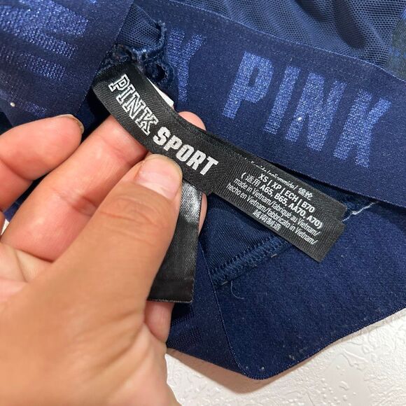 PINK Victoria’s Secret Sport Bra Galaxy Print Mesh Back Size XS - Picture 3 of 5